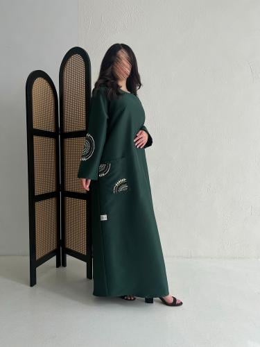 عباية قماش كوبرا واقف شك كريستالي فاخر