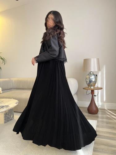 بليزر قماش تفتة ( كوبرا )، تطريز أنيق ودانتيل ناعم...