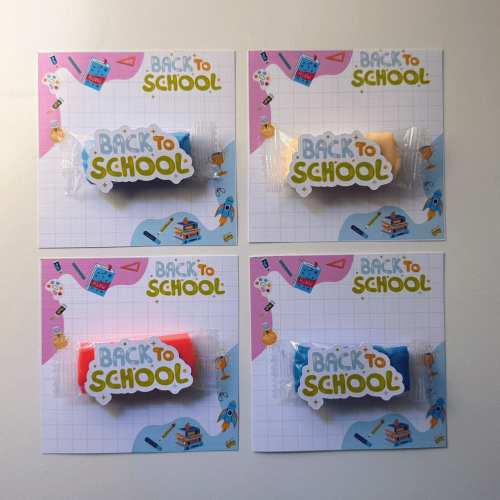 Back-to-school party favors modeling clay