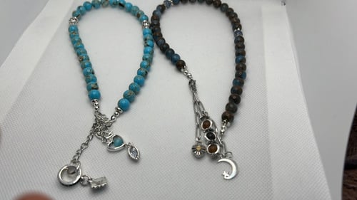 مسبحة حجر اللازورد سبحة X سوارة