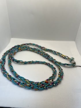 تعليقة جوال طويلة خرز منسوج