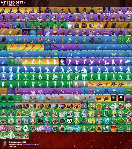 حساب سيزون الثالث كامل+ طور الزومبي القديم+46سكن