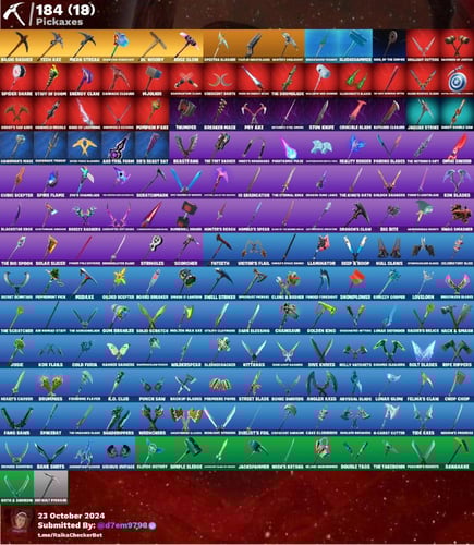 طور الزومبي+جون ويك+مايدس كامل+بلاك ادم+199سكن