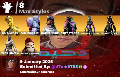 حساب مايدس الذهبي +حزمه4$ النادر+جون ويك+العميل+ير...