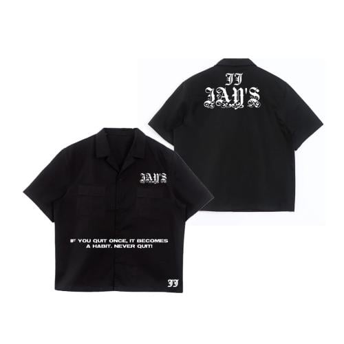 Black button shirt