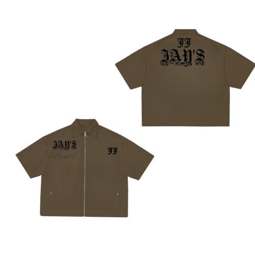 Olive zipper shirt