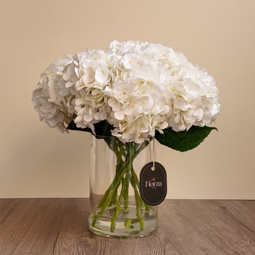 Off-White Hydrangea Vase