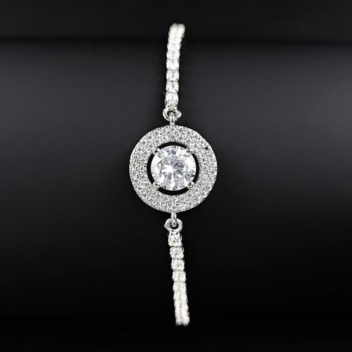 سوار فضي فاخر