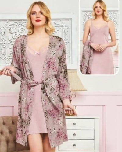 روب قصير صيفي قطعتين