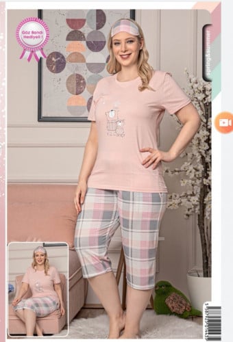 بيجامه صيفي قصيرة مقاسات كبيرة