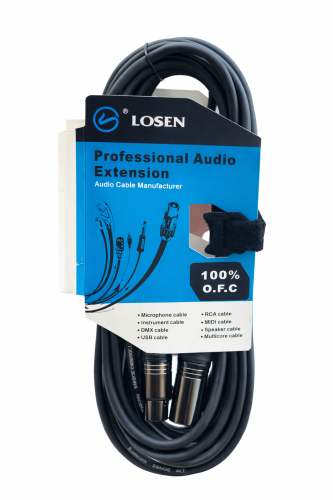كيبل ميكروفون احترافي LOSEN XLR بطول 15متر – نقل ص...