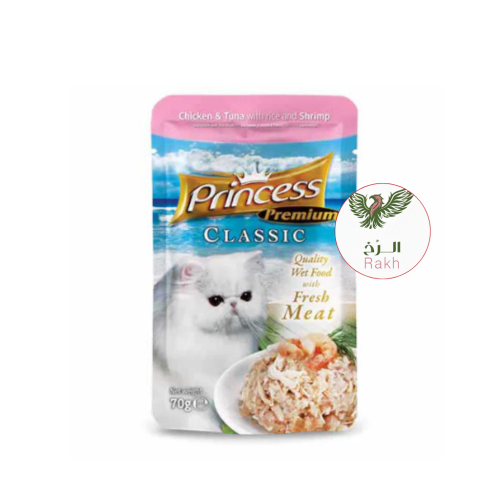 برينسيس بريميوم كلاسيك طعام رطب للقطط بنكهة الدجاج...