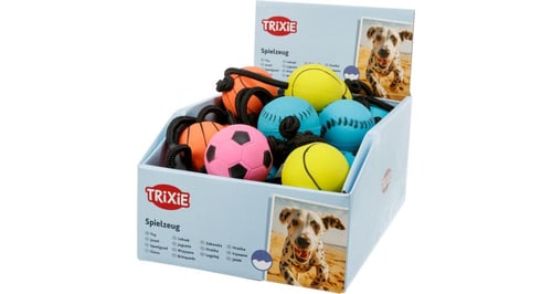 تركسي لعبه كلاب كره بحبل-الوان متعددة