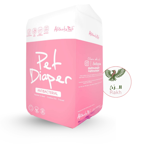 حفاضات 12 قطعة للكلاب الكبيرة جدًا – 410×650 مم