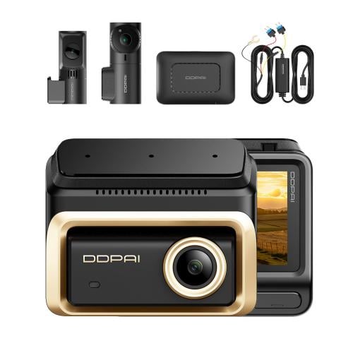 DDPAI Z90master ثلاثي بكج شامل التركيب + ذاكراتين خارجيه 128+128 وسلك الوقوف+ قطعة 4G