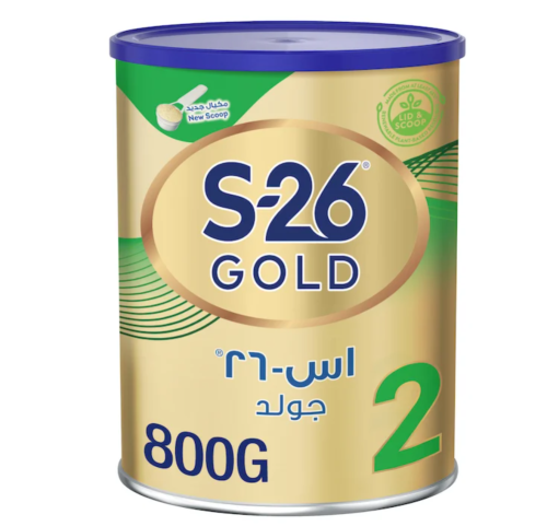 إس 26 حليب أطفال جولد المرحله (2) 800 جم