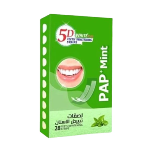 5D وايت بلس لصقات تبييض الأسنان بالنعناع 28