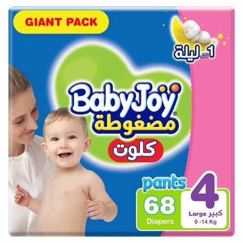 بيبي جوي - حفائض كلوت مقاس 4 كبير 9-14 كغ العبوة ا...