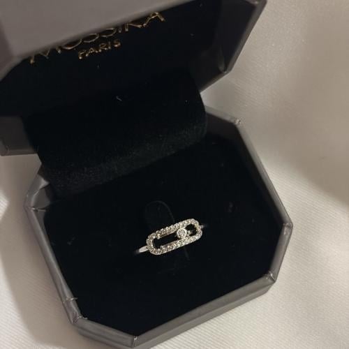 خاتم ميسيكا فضي نسائي