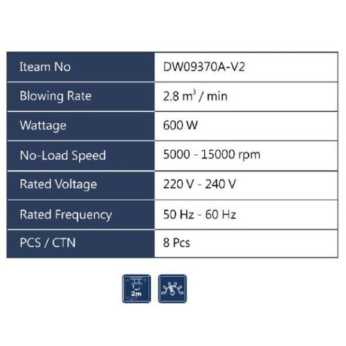 منفاخ هواء 600 واط صيني APT DW09370-V2
