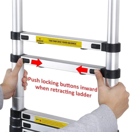 سلم سحب المنيوم تلسكوبي