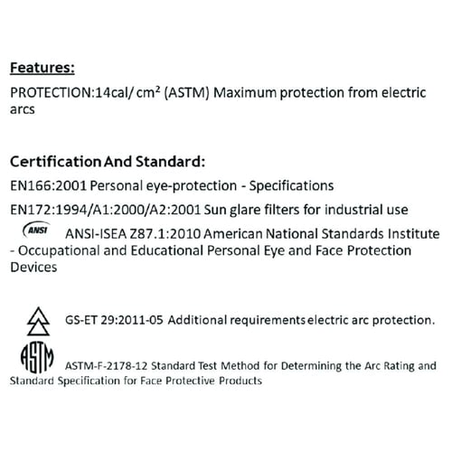 وجه حماية ارك فلاش فرنسي DELTA PLUS CAL14