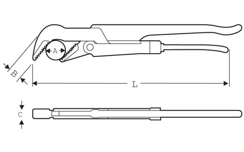 مفتاح سويدي 1.1/2" ( مستقيم ) إسباني