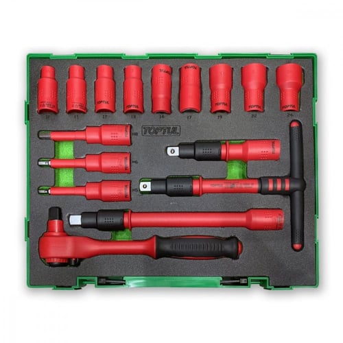 طقم عدة معزول 16 قطعة تايواني TOPTUL GZC1609