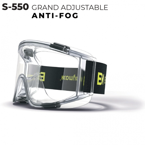 نظارات سلامة ضد الضباب - شفاف - تركي S-550 - TRANS...