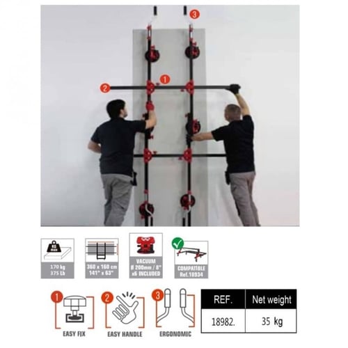 مجموعة حمل سيراميك إسباني 320 سم ثقيلة RUBI-18982
