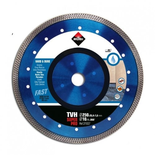 ديسك قص ألماس بورسلين كوري أزرق RUBI TVH SUPERPRO