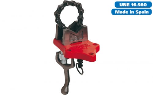 ملزمة مواسير حديد جنزير يد سفلية 4" إسباني