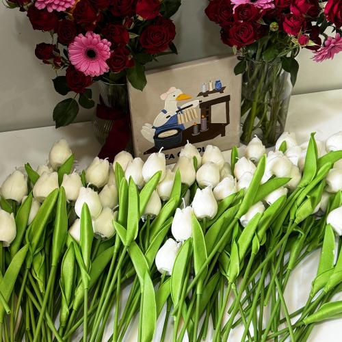 شمعة التوليب للحبة