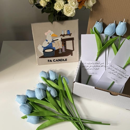 شمعة التوليب للحبة