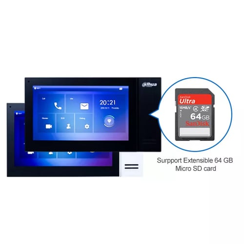 انتركوم - شاشه 7 بوصة IP داخلية شاشه ذكيه ملحقة بن...