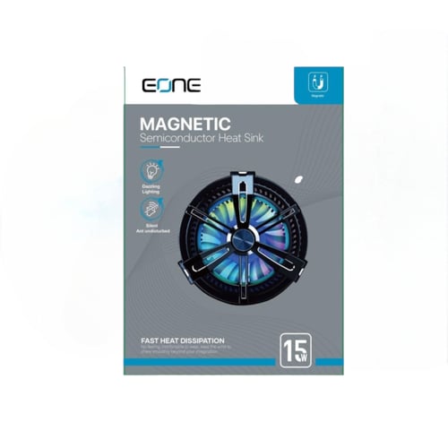 مروحة تبريد ثلجي للجوالات مع شحن بقوة 15واط يدعم M...