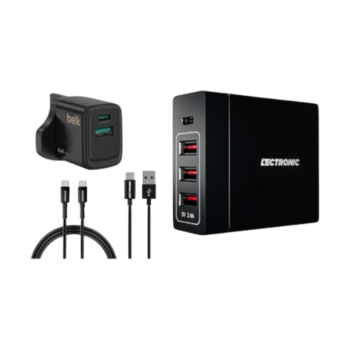 منصة شحن من ليكترونك بقوة 72 واط بتقنيات الشحن الس...