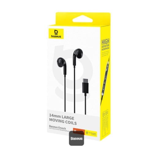 سماعة بيوسس سلكية CZ17 بمنفذ Type-C - اسود