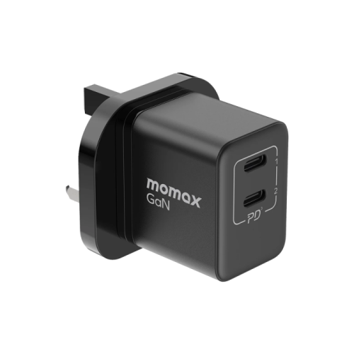 موماكس شاحن جداري منفذين تايب سي 35 واط شحن سريع ب...