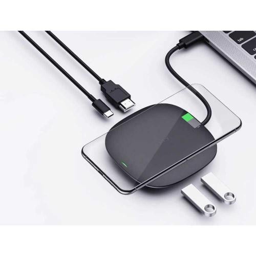 أوكي محول نقل بيانات USB-C و 5 مخارج بقدرة 100 واط...