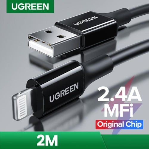 يوجرين - سلك شاحن آيفون إلى USB معتمد من ابل بطول...