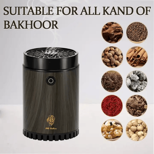 المبخرة العربيه الذكية بتصميم خشبي ووزن خفيف للبيت...