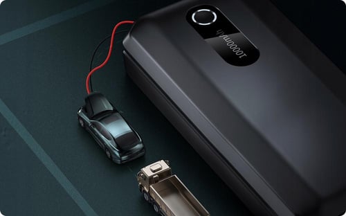 بيسوس - بطارية ومشغل سيارة بيسوس بسعة 10000 ملي ام...