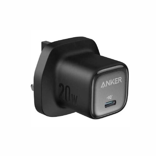 أنكر شاحن جداري 20 واط منفذ USB-C - أسود