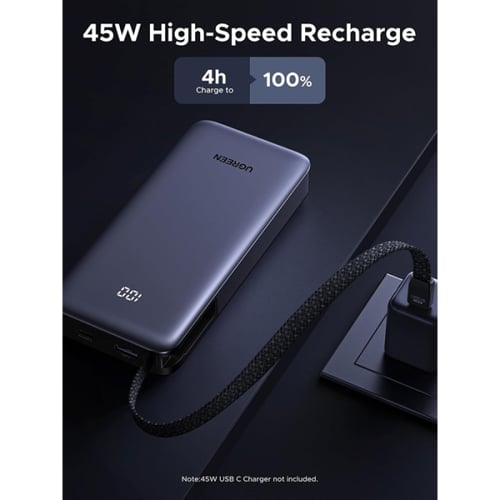 يوجرين بطارية متنقلة بسعة 20000 مل امبير وقوة 45 و...