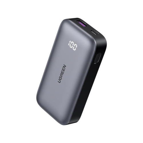 شاحن متنقل يوجرين بمنفذ PD وبمنفذ USB وبسعة 10000...