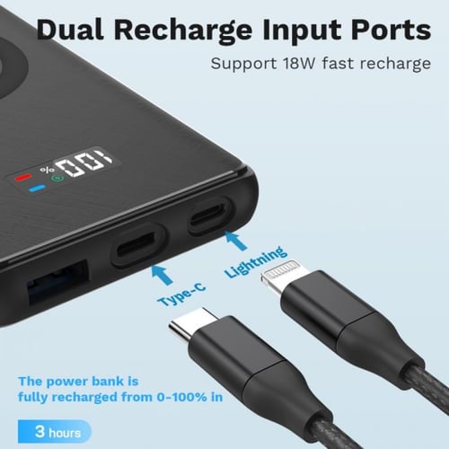 بطارية ليفوري تدعم ساعة ابل شحن لاسلكي وسلكي بقوة...