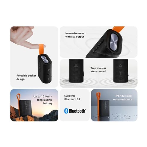 مكبر صوت شاومي بوكيت بقوة 5 واط - أسود
