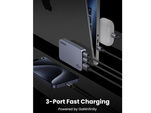 يوجرين - شاحن جداري نيكسود برو GaN بمنفذين USB-C و...