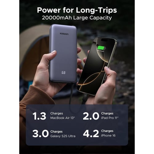 يوجرين بطارية متنقلة بسعة 20000 مل امبير وقوة 45 و...